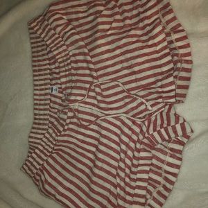 Old Navy Striped Paper Bag Shorts